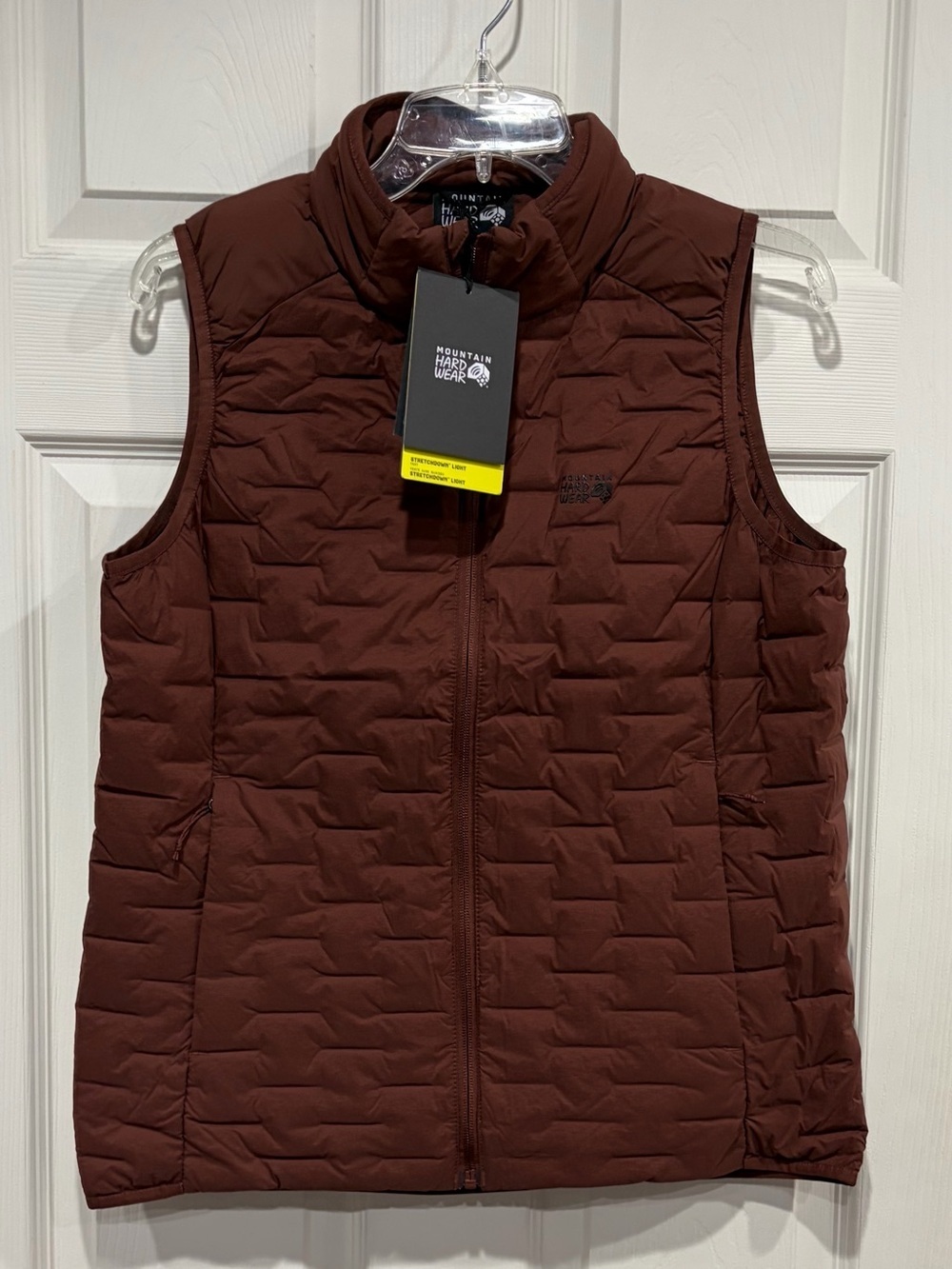Mountain Hardwear Women's Medium Stretchdown Light Vest Red Brown NWT Puffer